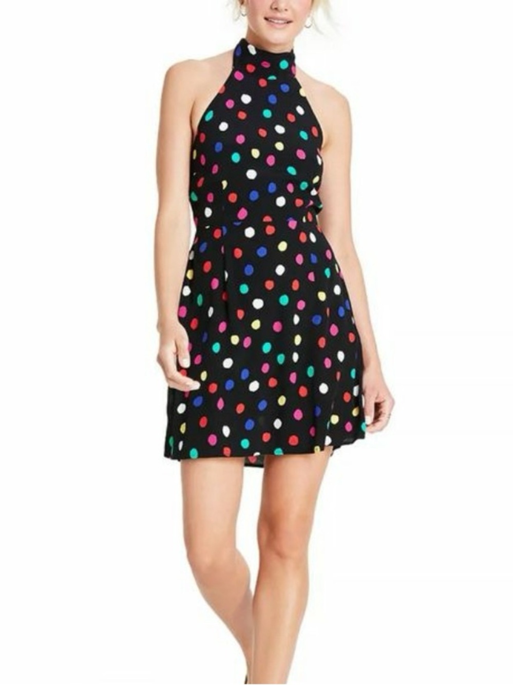 Rixo x Target polka dot halter dress, size 2x